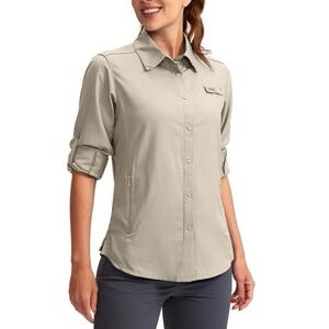 Columbia PFG Omni Shade Sz XL Long Sleeve Button-Up Shirt UV UPF Golf Fishing